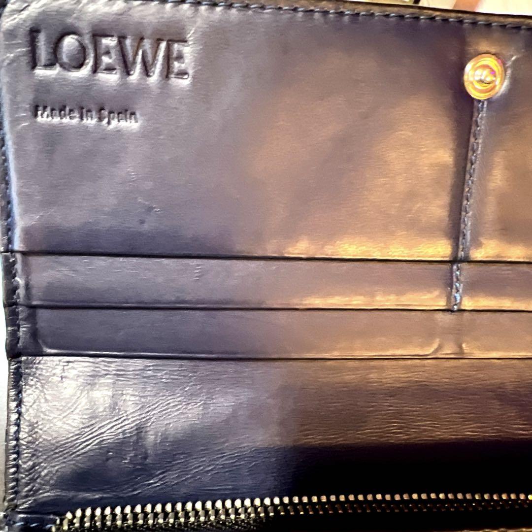 【値下げ】LOEWE 財布 ファスナー引手破損