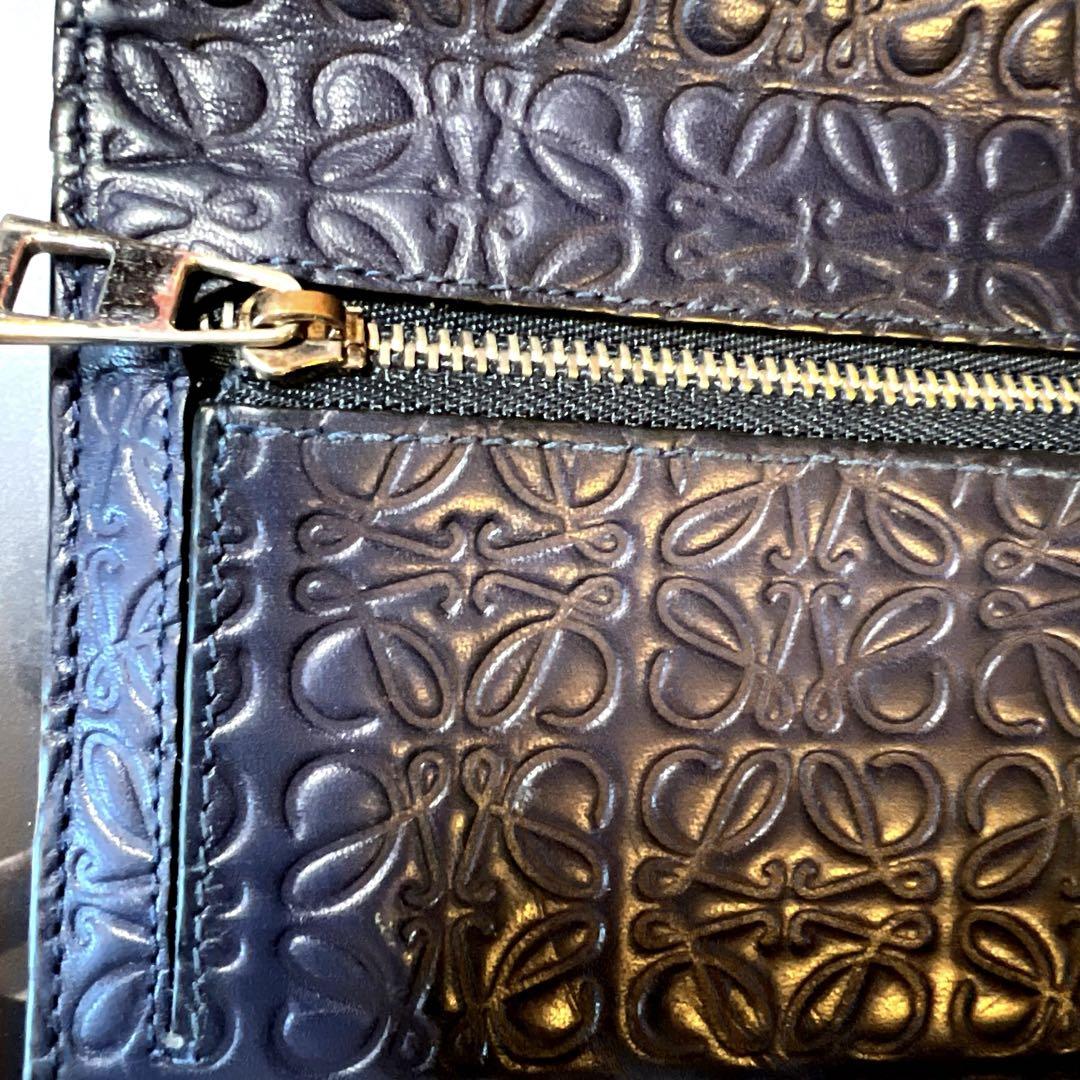 【値下げ】LOEWE 財布 ファスナー引手破損