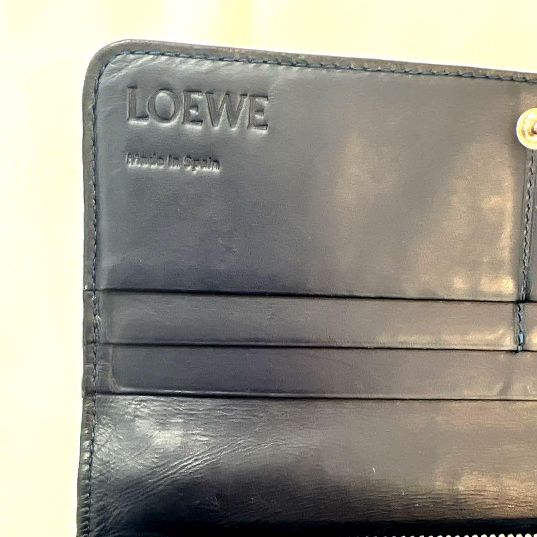 【値下げ】LOEWE 財布 ファスナー引手破損