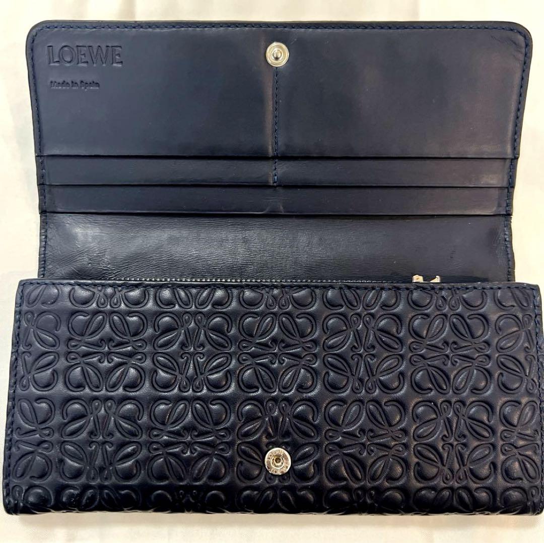 【値下げ】LOEWE 財布 ファスナー引手破損