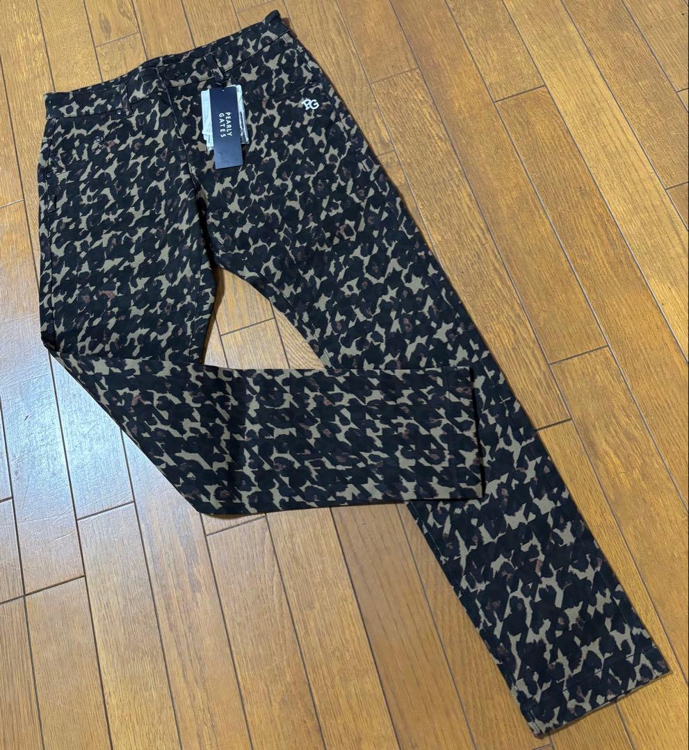 ロングパンツ レオパード柄S