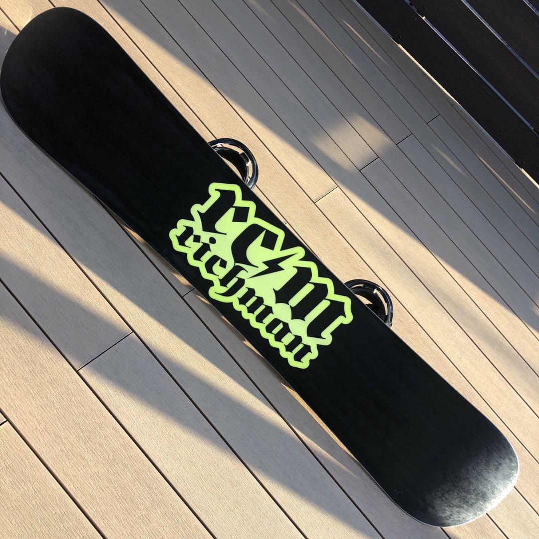 RCM RCM richman スノーボード 黒 FLUXビンディング付き