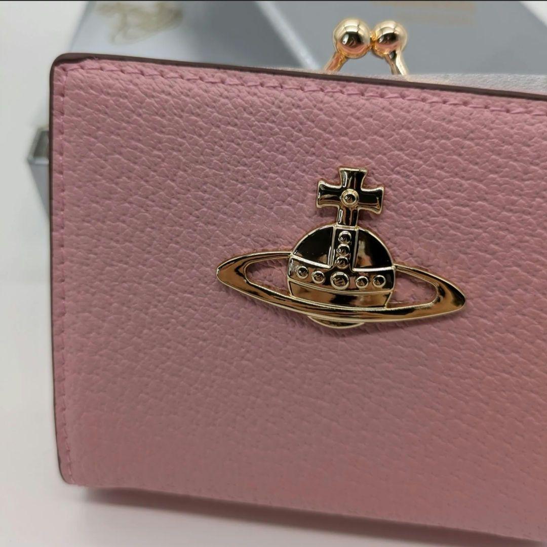 Vivienne Westwood ☆三つ折り財布☆ピンク　レザー　マット