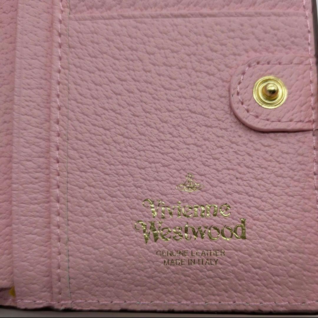 Vivienne Westwood ☆三つ折り財布☆ピンク　レザー　マット
