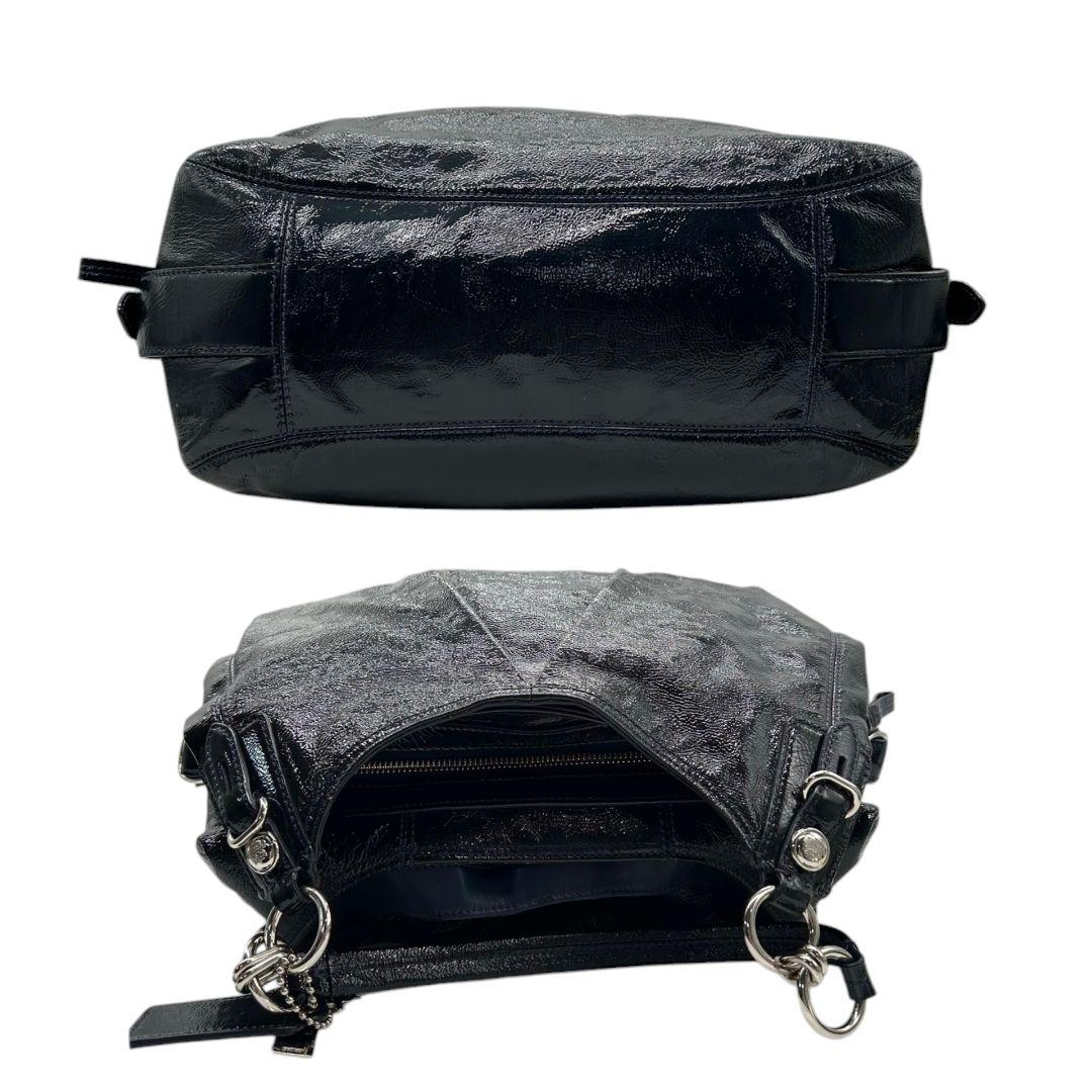 COACH コーチハンドバッグホーボーパテントレザーワンショルダーT5