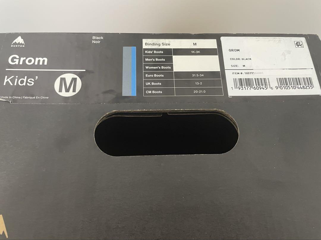 ミ*ク様 新品　BURTON スノーボード キッズ　グロムバインディング