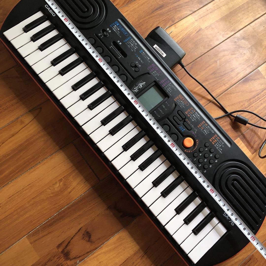 CASIO SA-76♪キーボード◎アダプター付◎美品♪プレゼントにも◎
