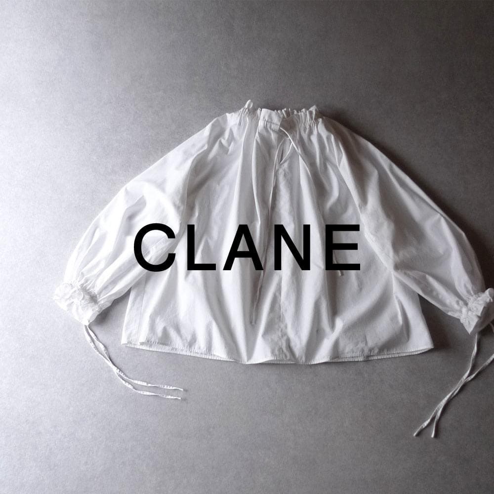CLANE 2 2万円 たっぷりギャザーブラウス ホワイト クラネ 354M CLANE