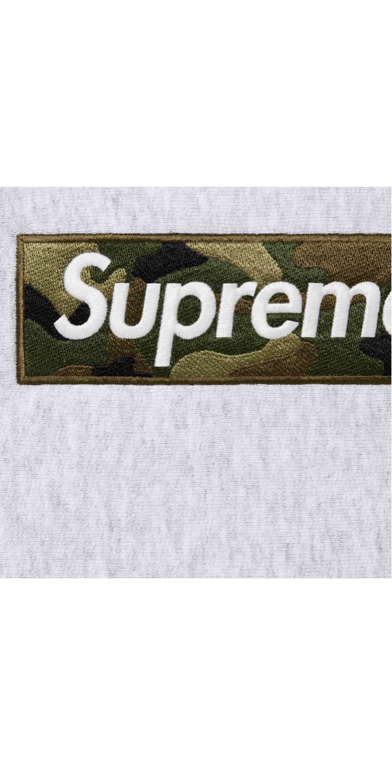 トップス Supreme Box Logo Hooded Sweatshirt  Grey