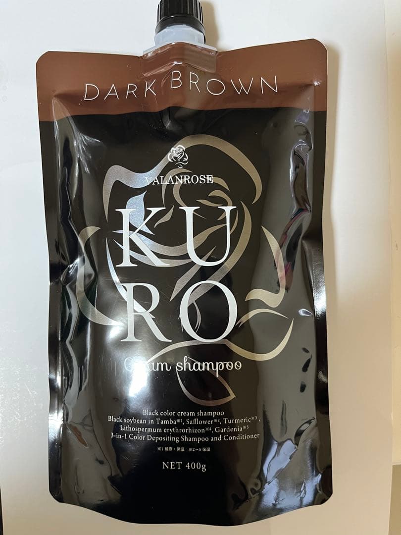 VALANROSE KURO Cream Shampoo ダークブラウン 400