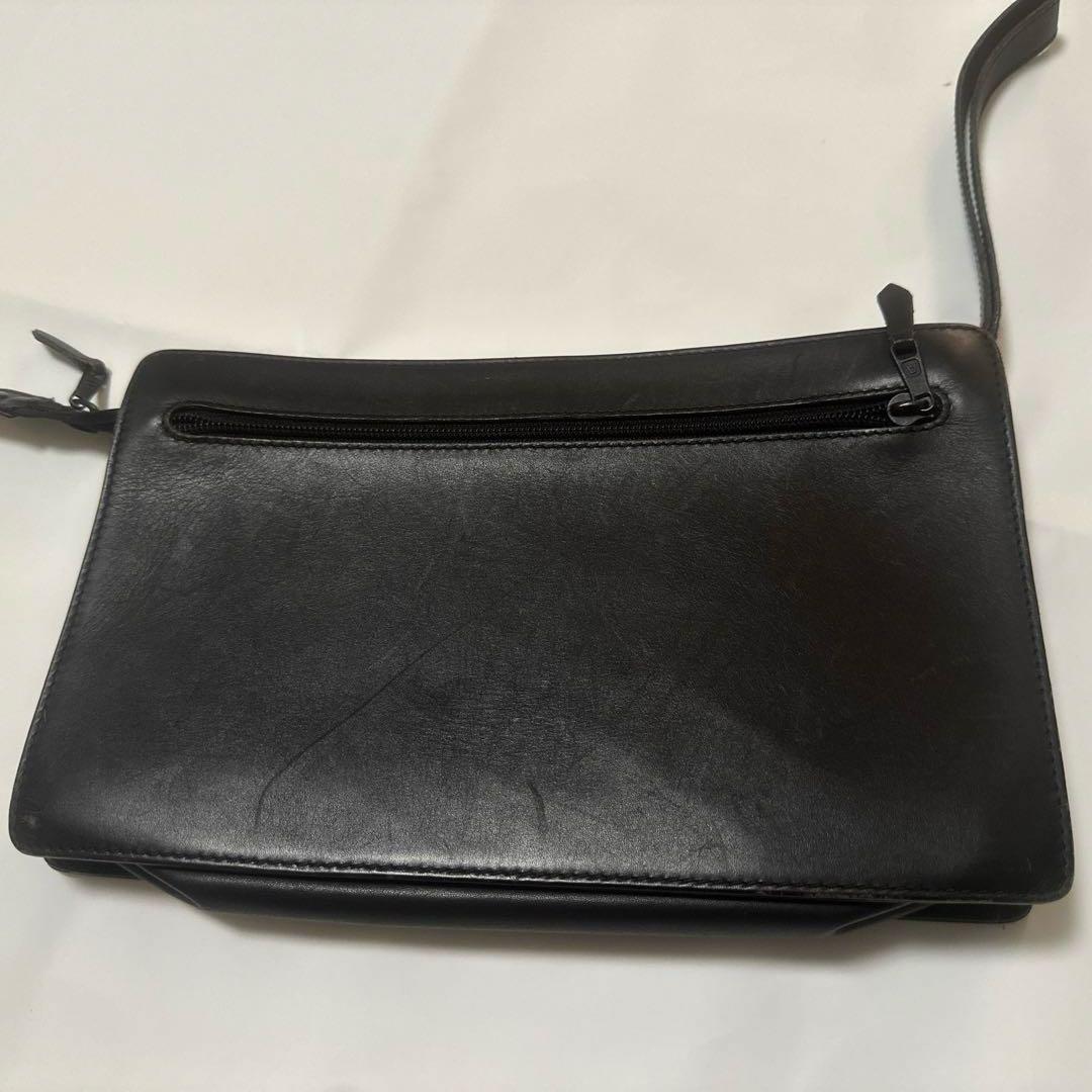 dunhillペンポーチ　黒レザー dunhill ダンヒル メンズ キーケース ラウンドファスナー レザー