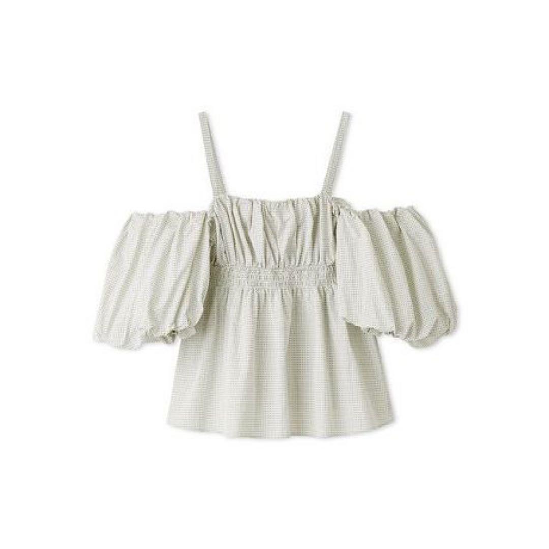 4wayペプラムブラウス　ドット