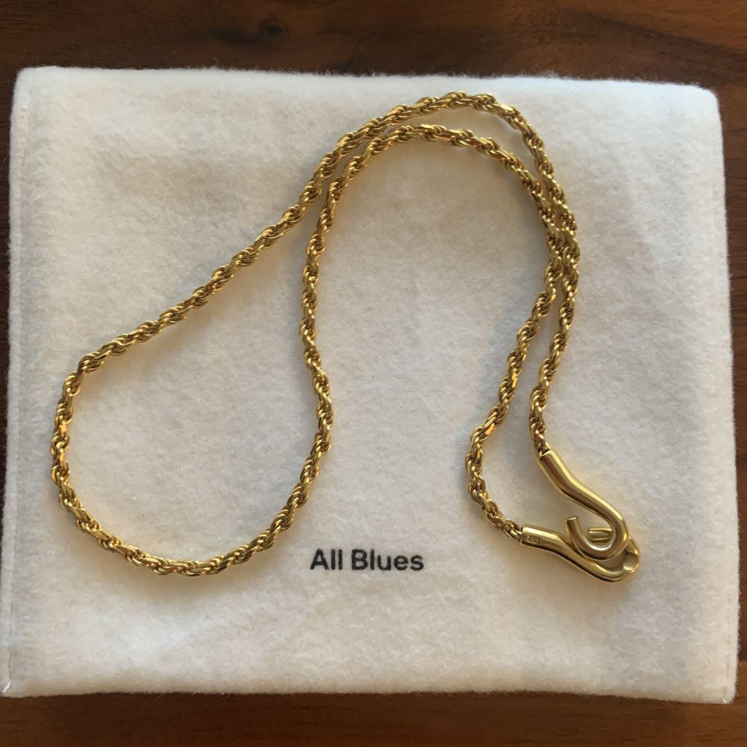 アクセサリー All blues rope necklace thick 42cm GOLD