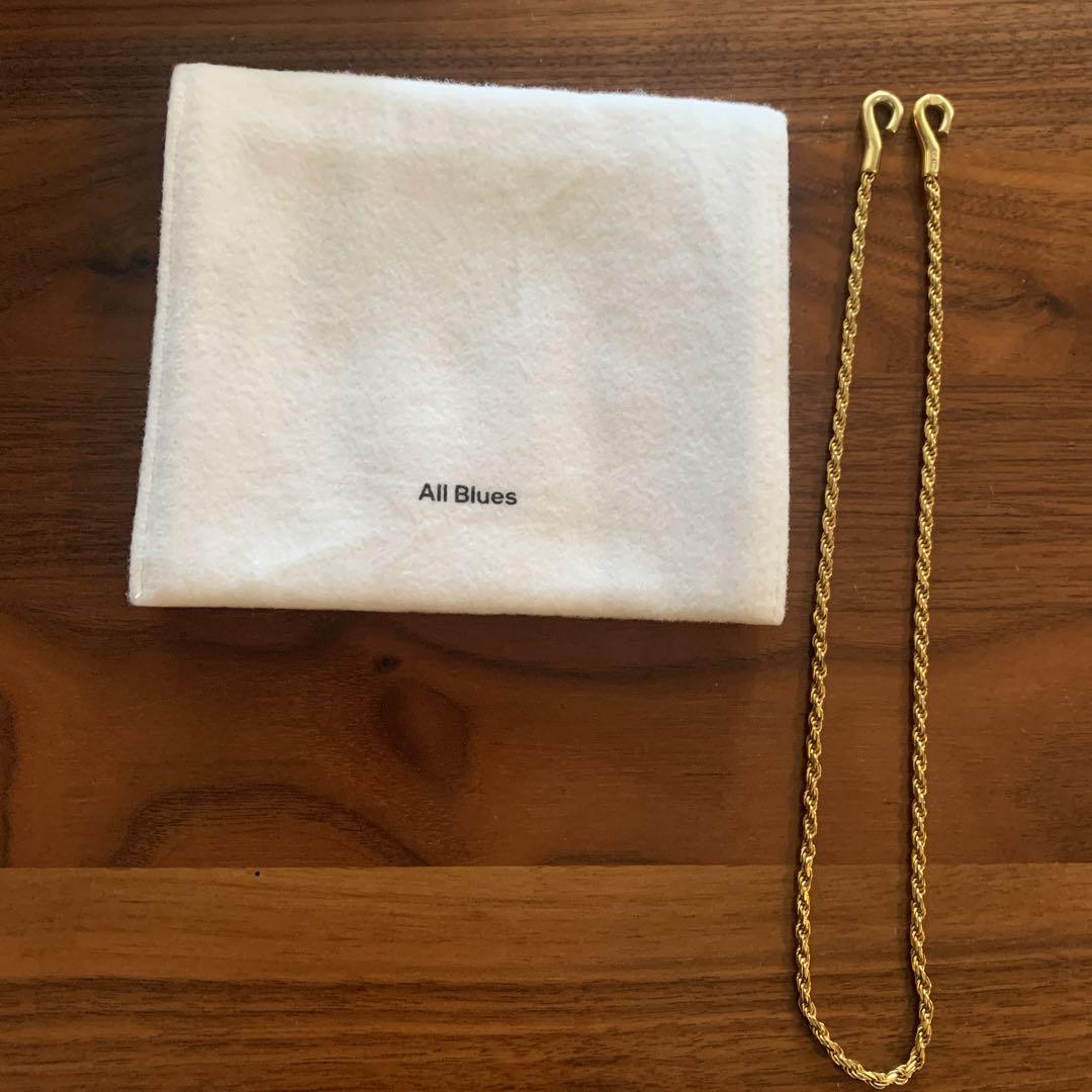 アクセサリー All blues rope necklace thick 42cm GOLD