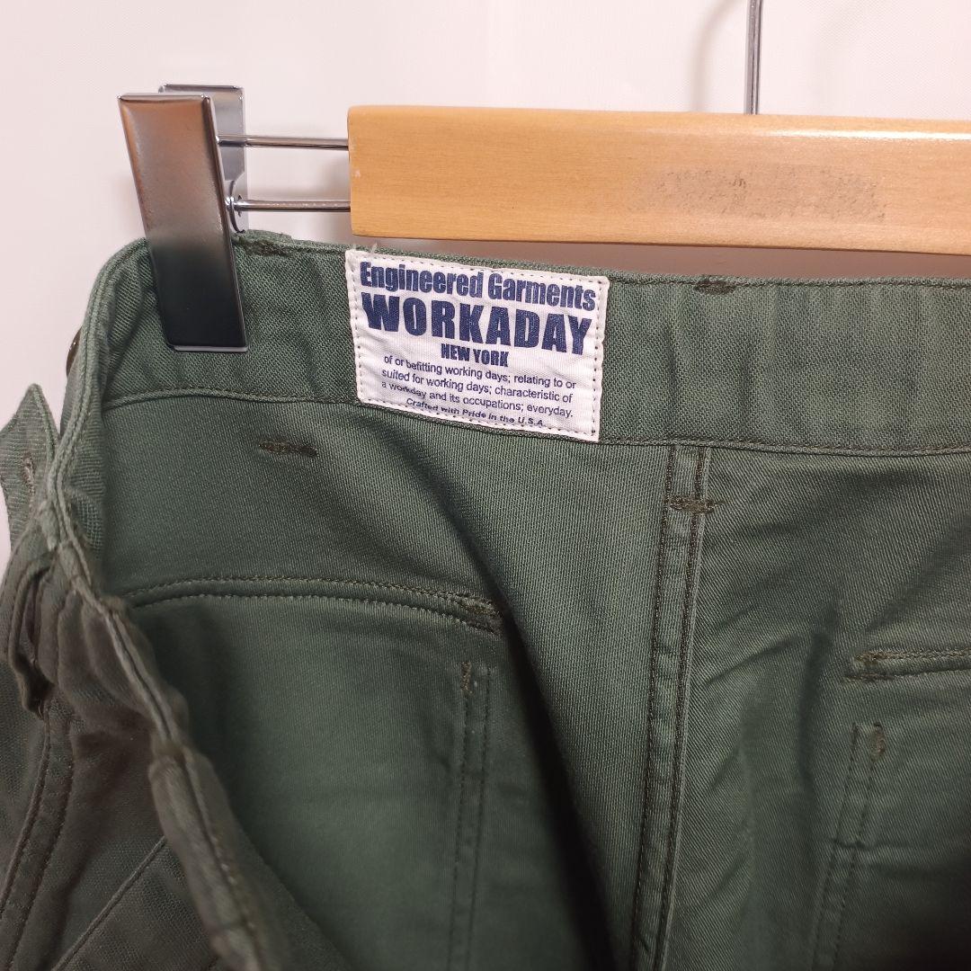 エンジニアードガーメンツ WordADAY ファティーグパンツ カーキ