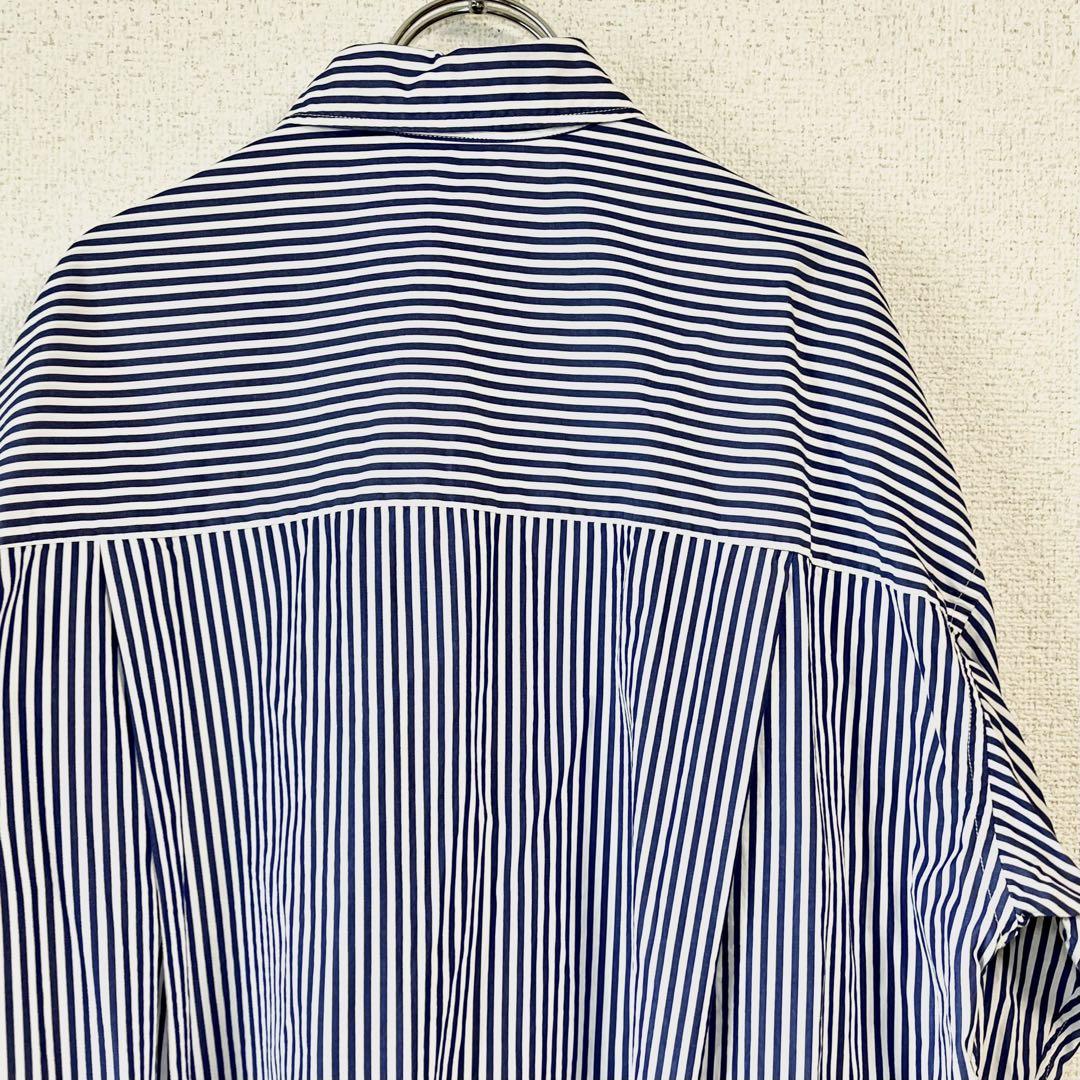 美品✨MANON マノン ビッグ ストライプ シャツ オーバーサイズ