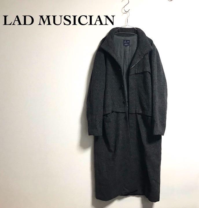 LAD MUSICIAN ラッドミュージシャン ウール ロングコート 古着