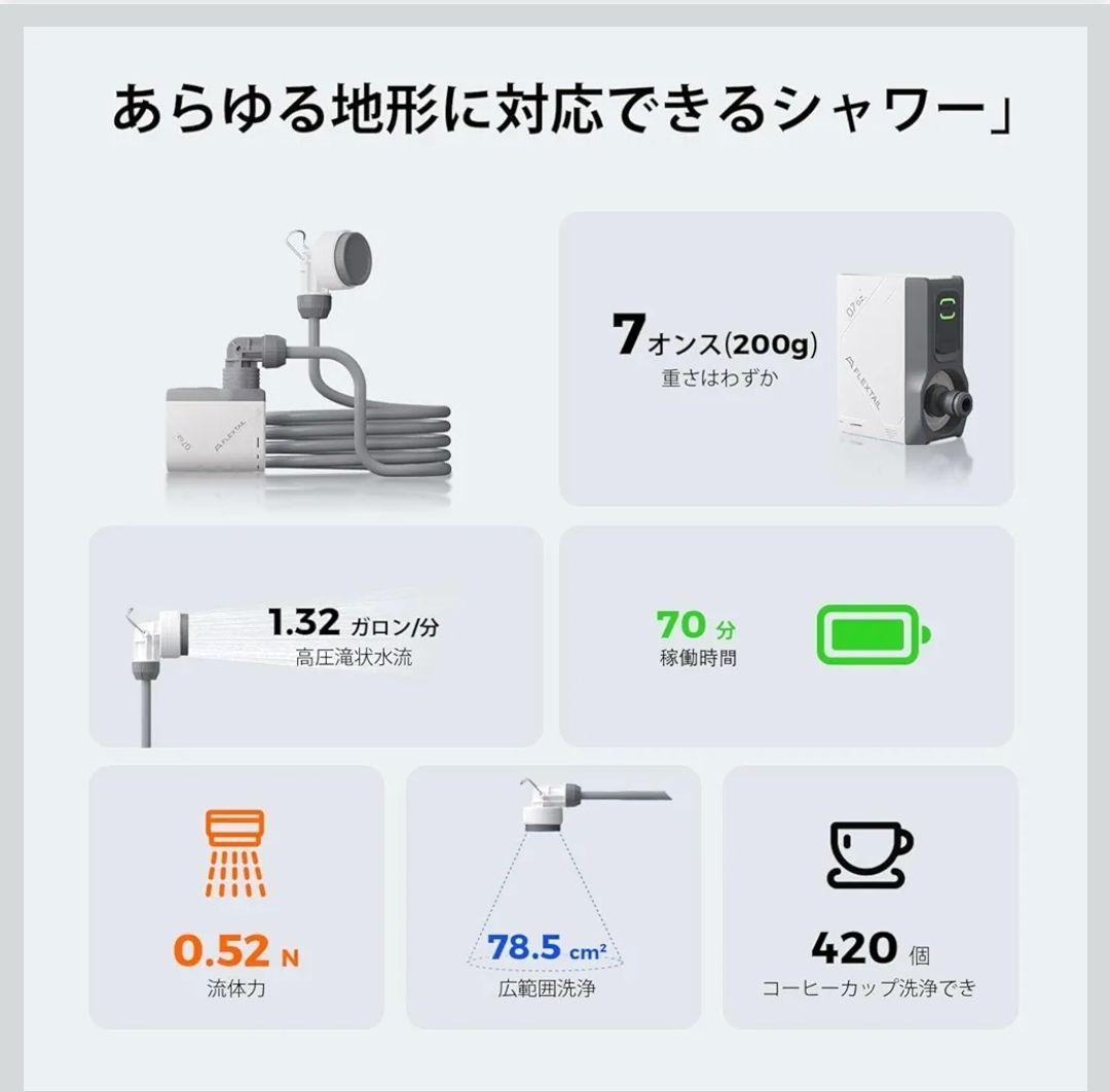 FLEXTAILGEAR TINY SHOWER ポータブルシャワー