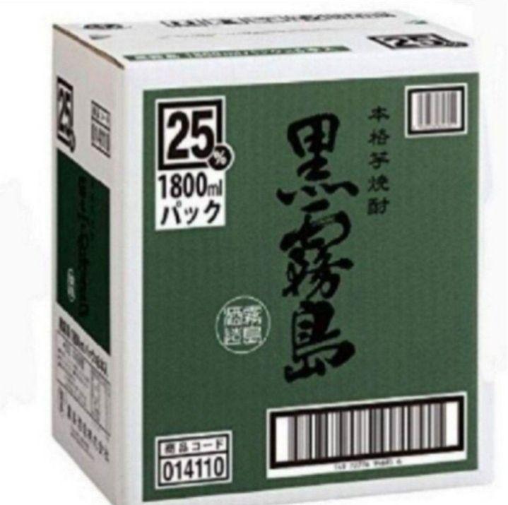 1285 黒霧島 芋 25度1.8Lパック 1ケ一ス( 6本入 )