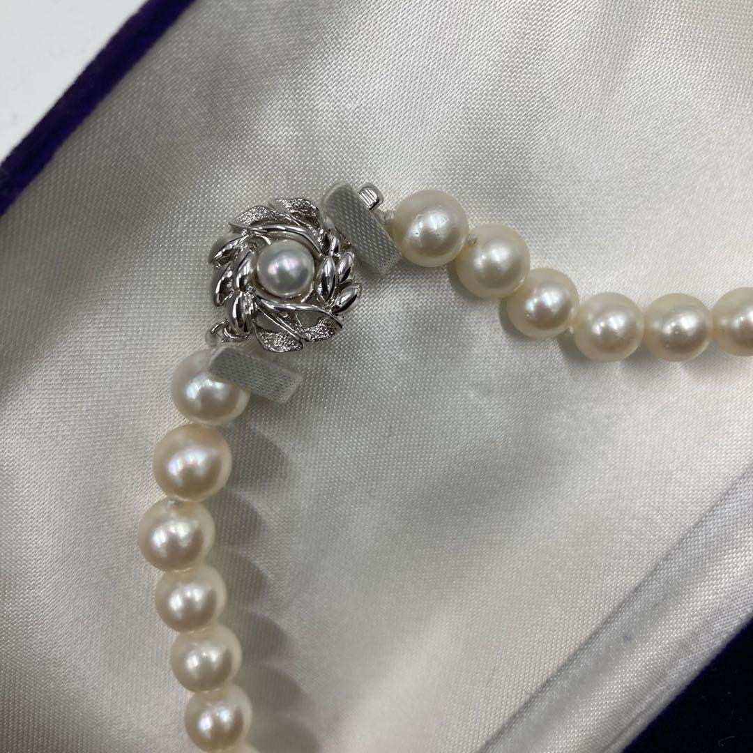 美品✨ 7mm 本真珠 パールネックレス シルバー刻印 フォーマル nk-1000003_ns.jpg