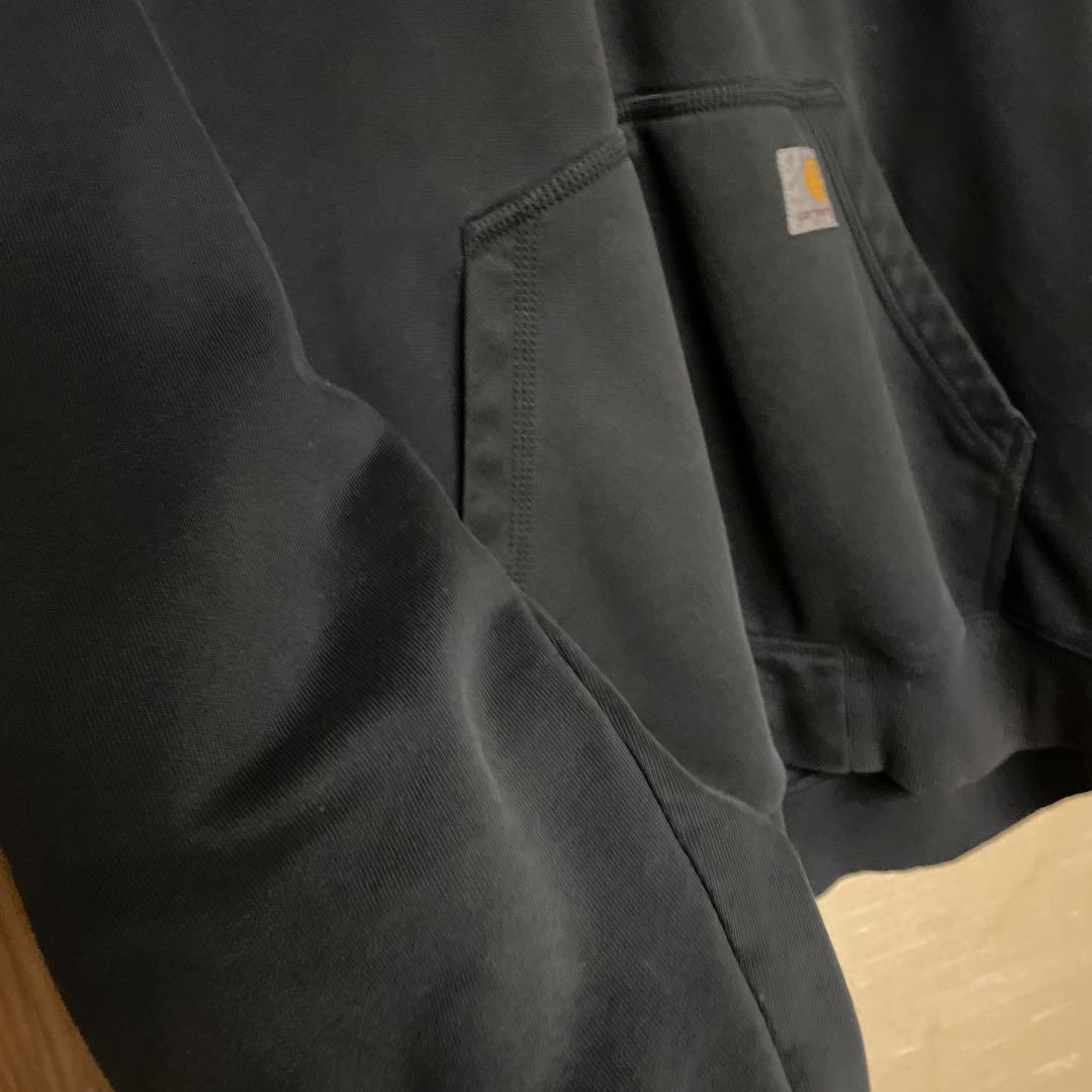 Carhartt ダークグレー ジップアップパーカー