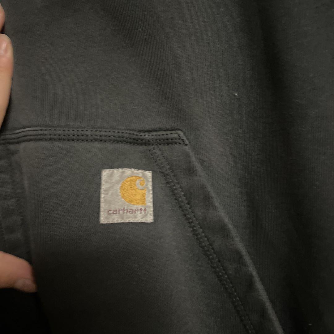 Carhartt ダークグレー ジップアップパーカー