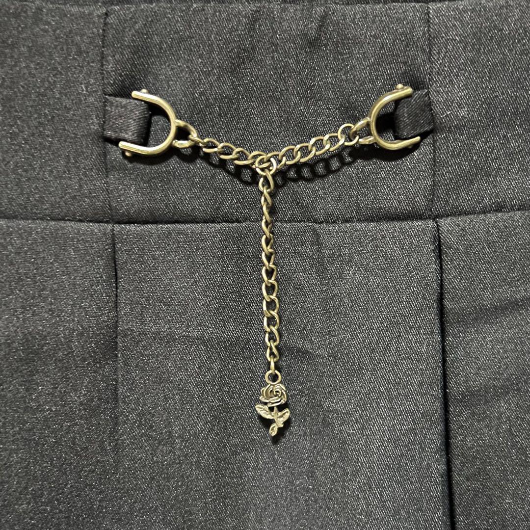 axesfemmeビット×チェーン付きジャンスカ axes femme（アクシーズファム）の「ビット×チェーン付