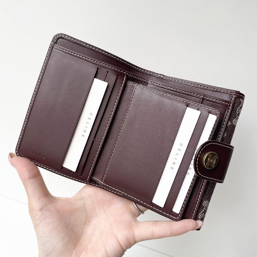 CELINE 新品♡ 保証書付き トリオンフ柄 マカダム柄 二つ折り財布