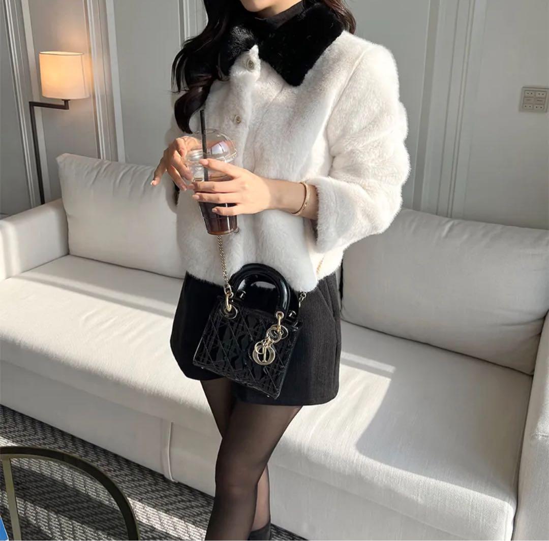 dholic minagram カラー配色エコファージャケット - メルカリ