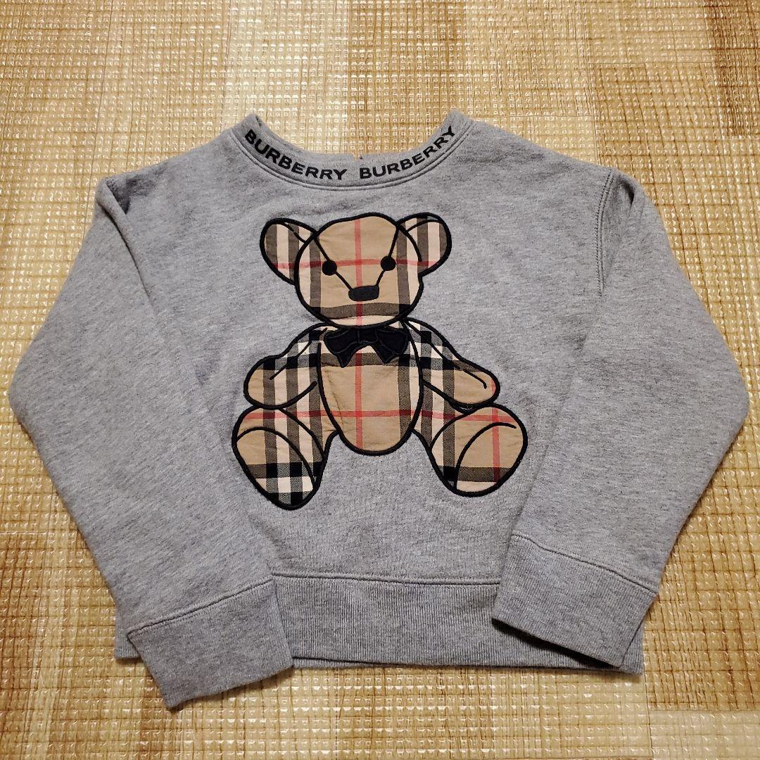 バーバリー　12y 150 トーマスベア　トレーナー BURBERRY 美品 バーバリー キッズ ノバチェック柄 トーマスベア