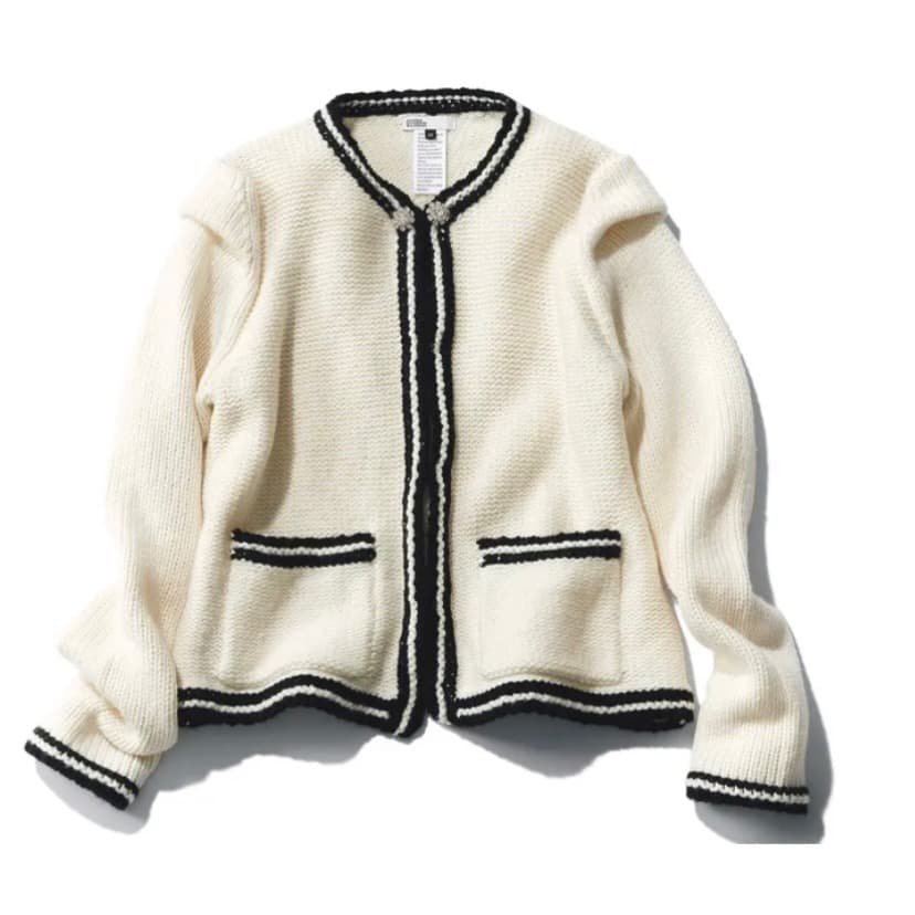 ダブル クロージング レトロ ニットジャケット ローゲージ カーデS DOUBLE STANDARD CLOTHING