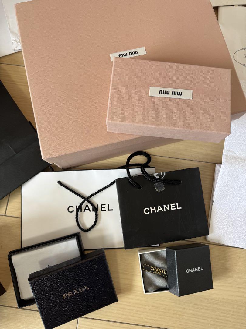 ハイブランド空箱BOX ショップ袋まとめ売り CHANEL、PRADA等
