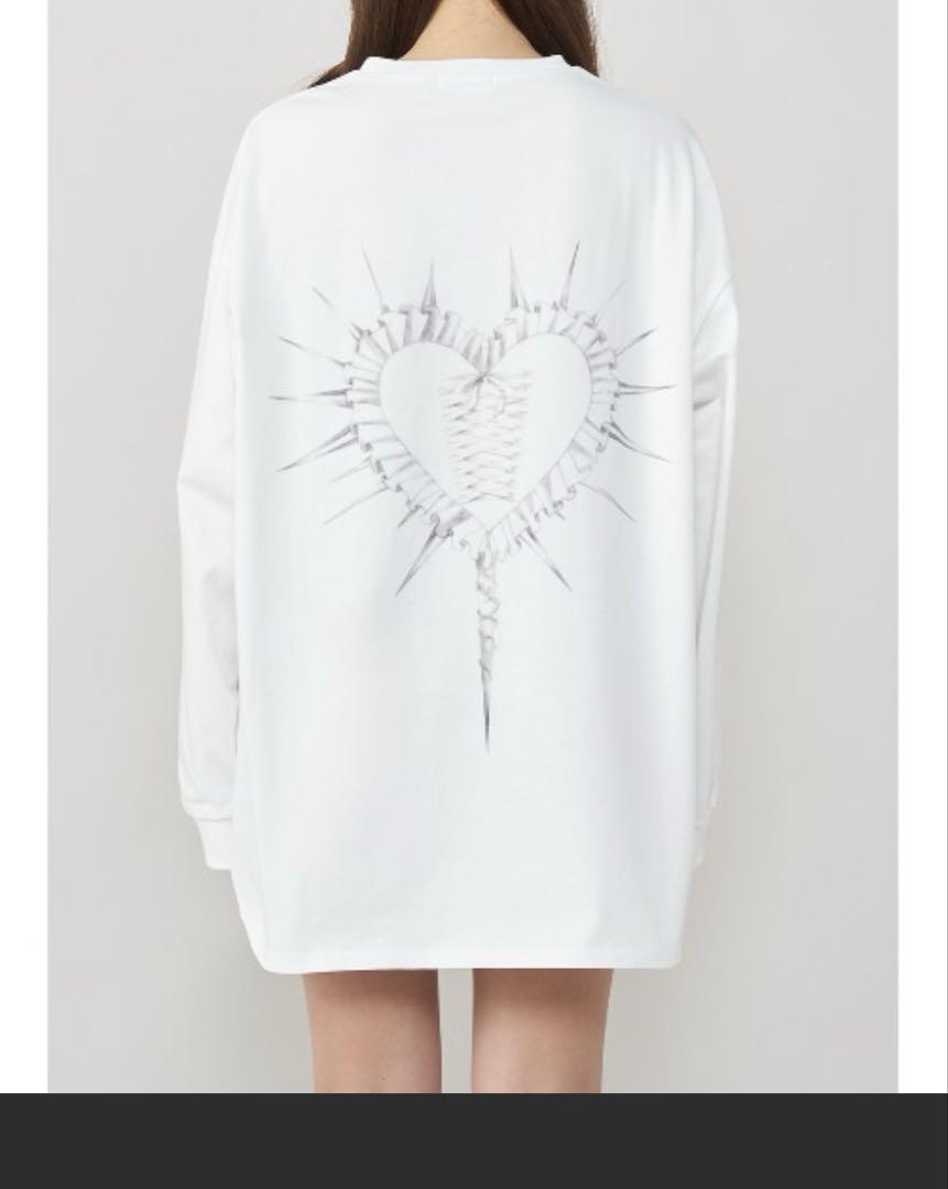 ダーリッチ ハートモチーフロングTシャツ