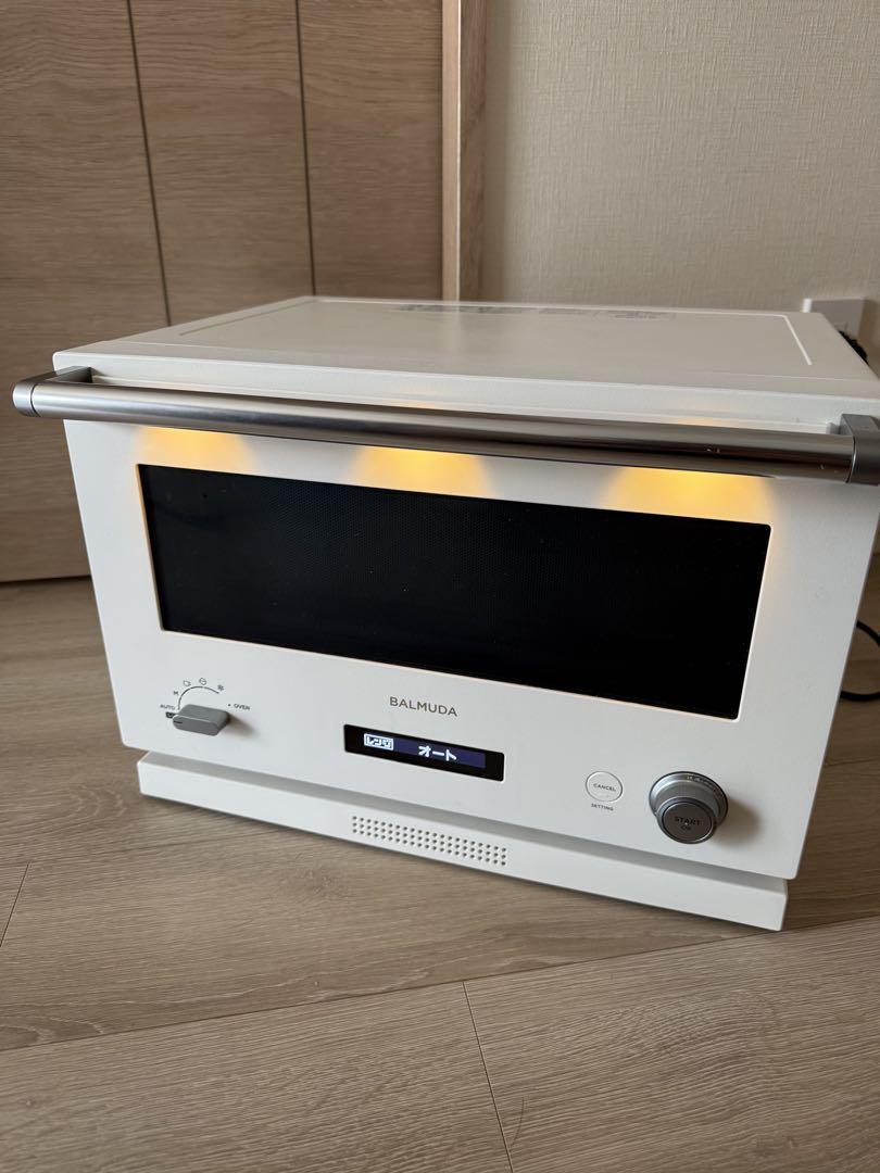 【ジャンク品】BALMUDA K04A-WH オーブンレンジ ホワイト