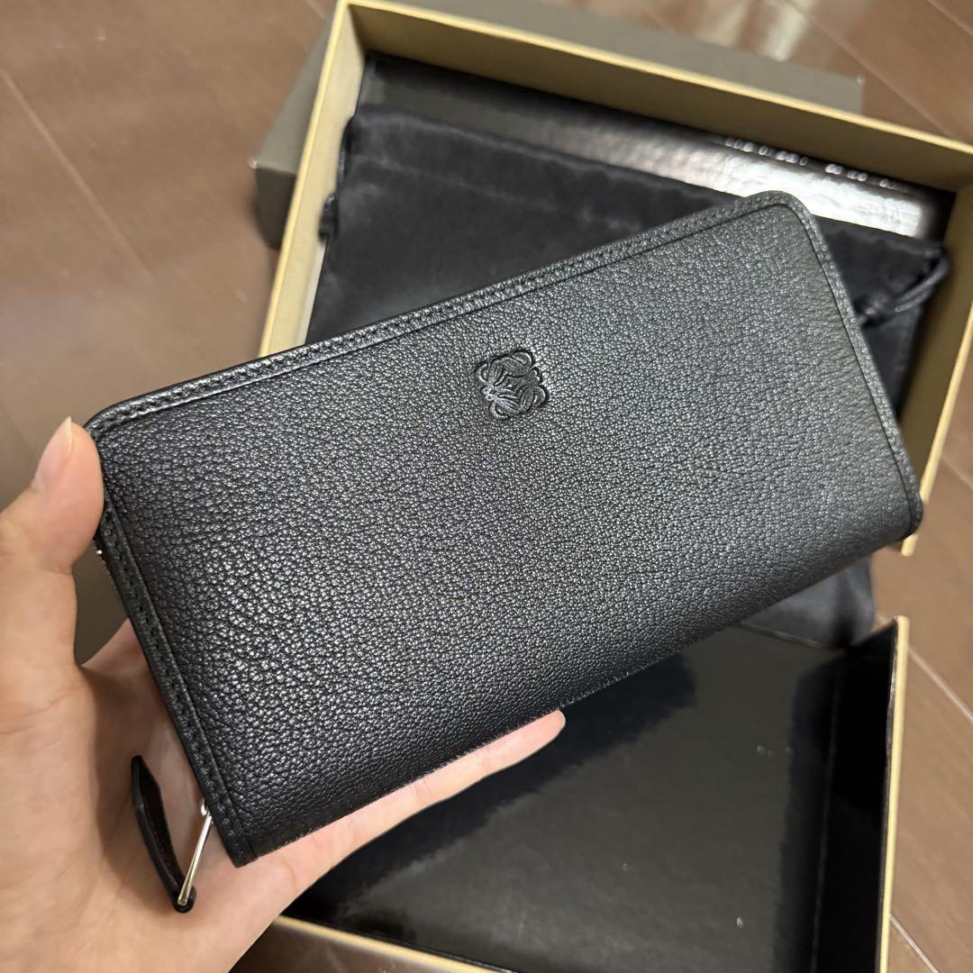 新品未使用】LOEWE アマソナ長財布 ブラック黒 - メルカリ