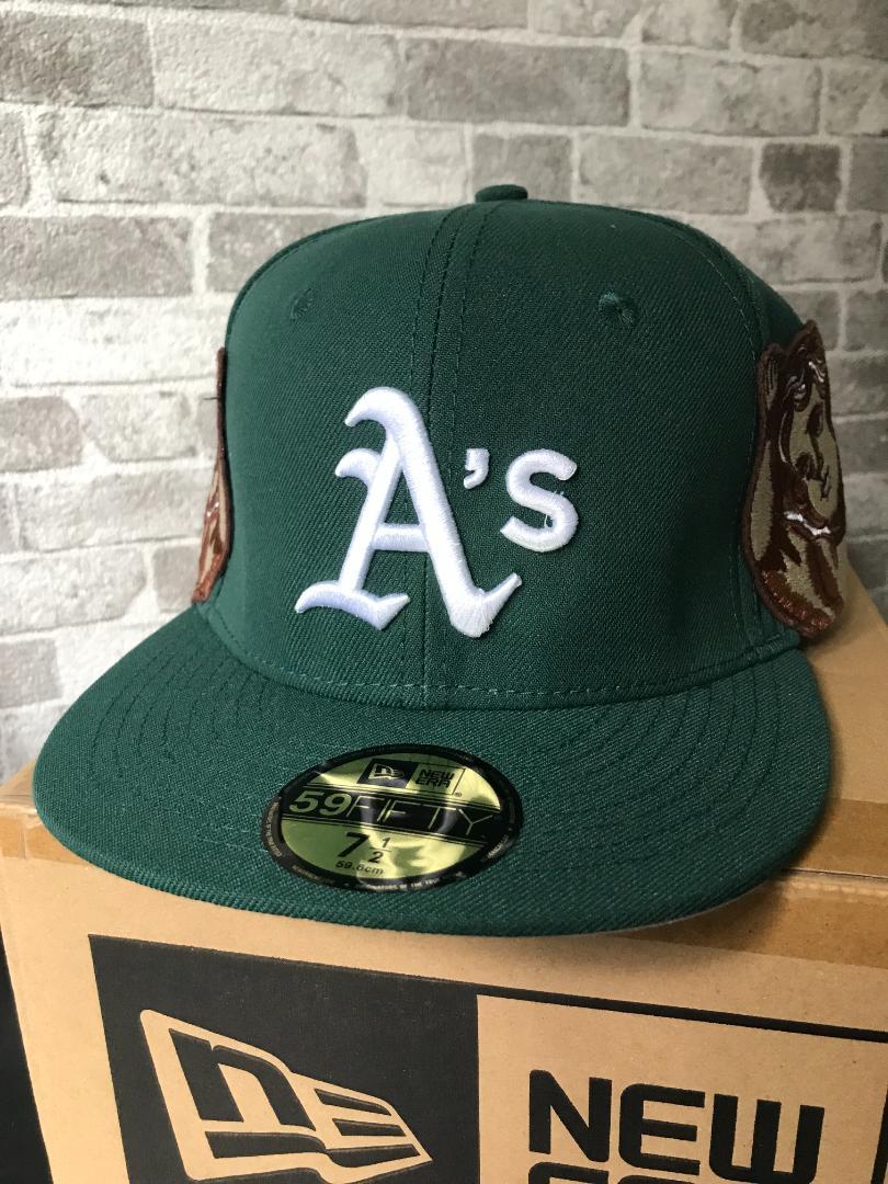 MLBオークランドアスレチックスNEWERAアーティストコラボキャップ1/2OV