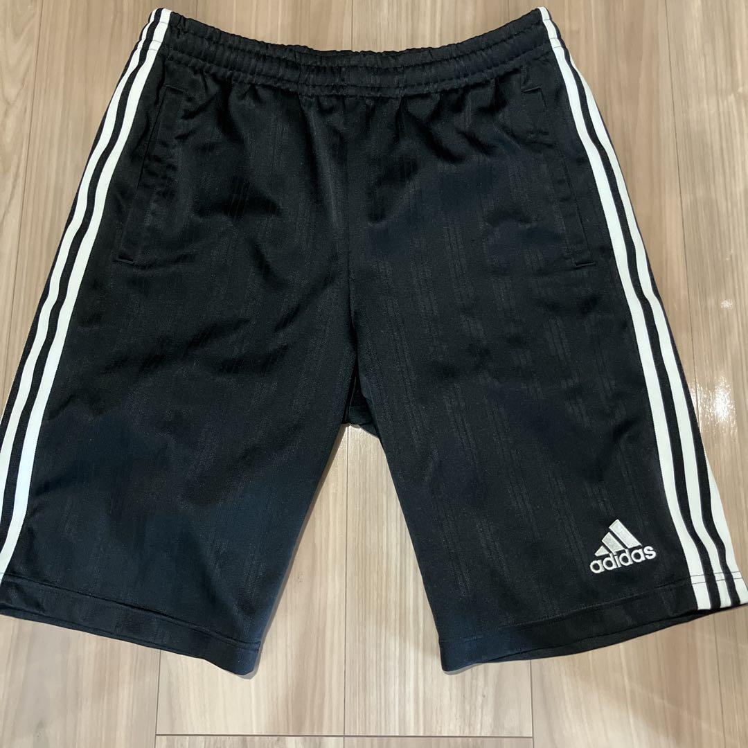 adidas ハーフパンツ ブラック - メルカリ