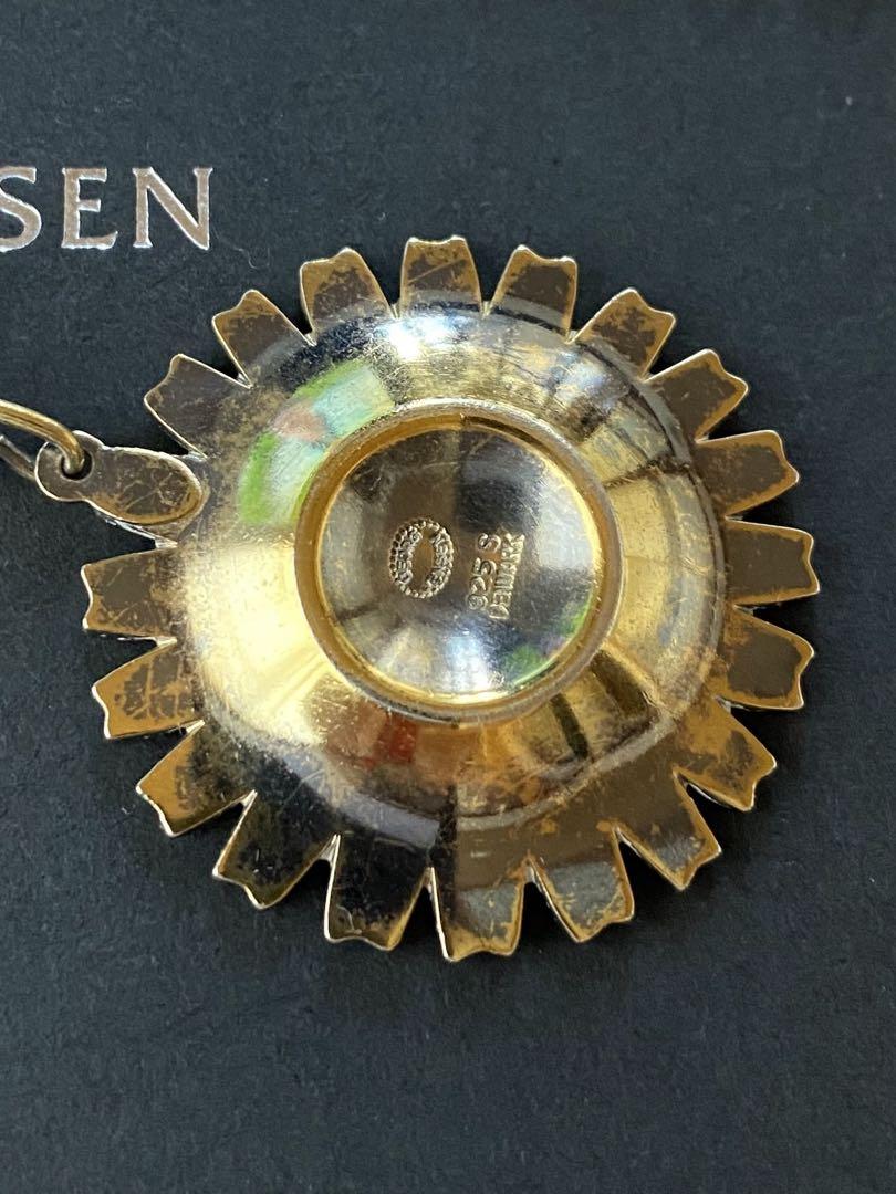 GEORG JENSEN デイジー　ネックレス　925S ゴールドカラー3cm
