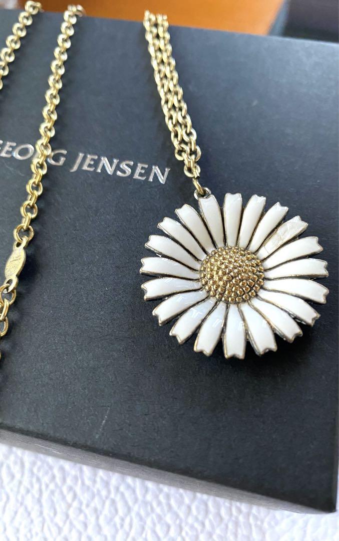 GEORG JENSEN デイジー　ネックレス　925S ゴールドカラー3cm