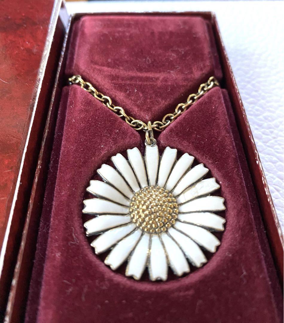 GEORG JENSEN デイジー　ネックレス　925S ゴールドカラー3cm