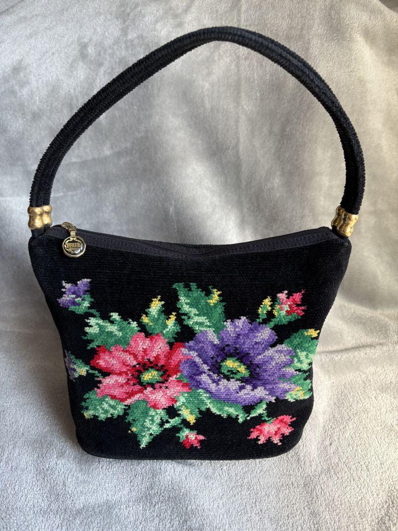 FEILER 花と鳥の刺繍トートバッグ FEILER - フェイラー ボールアンドチェーン 刺繍 エコバッグ