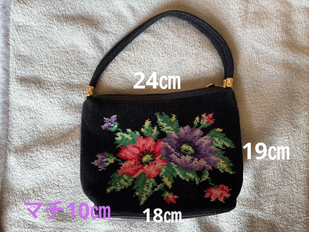 FEILER 花柄刺繍 トートバッグ 黒 フェイラー【美品】 - メルカリ