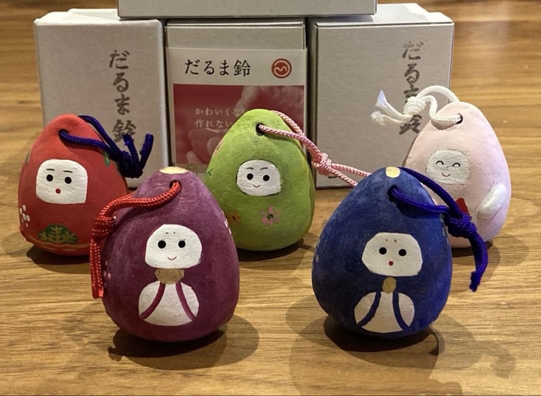 豊泉堂　だるま鈴① 5点セット　郷土玩具ざんまい　山響屋　無印良品　福缶 豊泉堂 だるま鈴① 5点セット 郷土玩具ざんまい 山響屋 無印良品