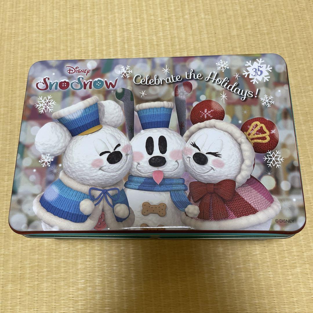 クッキー缶 ディズニー スノーマン クリスマス 缶のみ - メルカリ