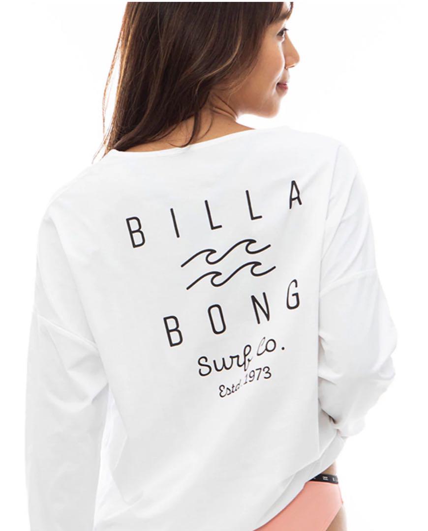 BILLA BONG ホワイト ロングスリーブ ラッシュガード　M