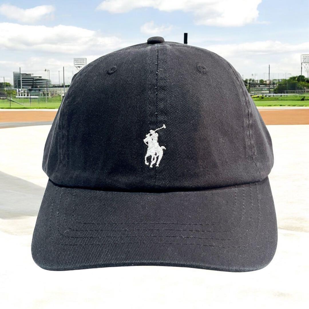 POLOラルフローレン　ベースボールキャップ　ブラック　ユニセックス　新品　即発