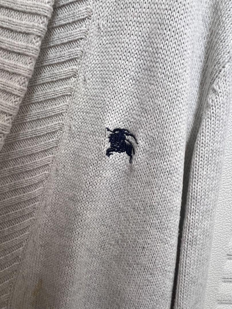 BURBERRY BLACK LABEL グレー カーディガン　送料無料