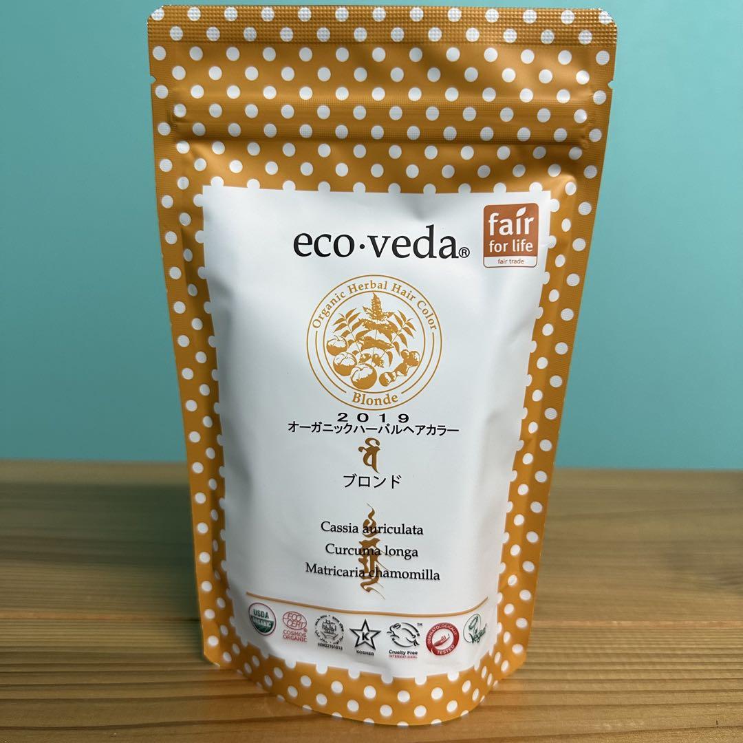 eco-veda オーガニックハーバルヘアカラー ブロンド 100g