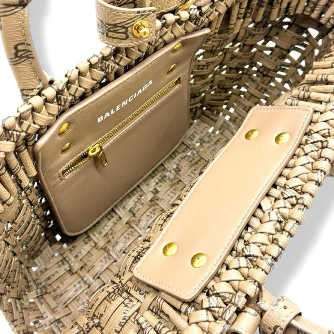 新品同様　バレンシアガ　2way かごバッグ　ビストロXS モノグラム　3996