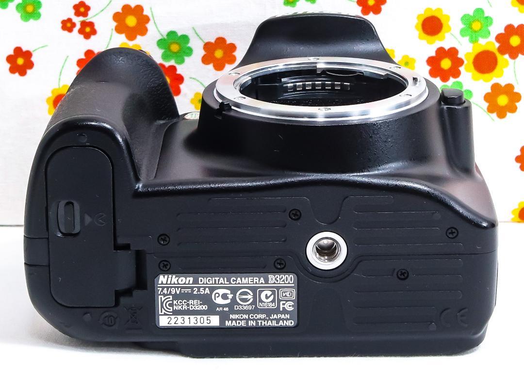 Nikon ニコン D3200☆高画質一眼レフ☆初心者オススメ☆手振れ補正付き